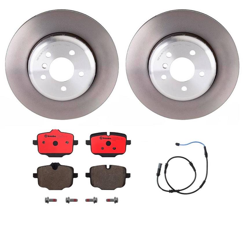 BMW Brembo Brake Kit - Pads and Rotors Rear (345mm) (Ceramic) 34356791962 - Brembo 1536313KIT